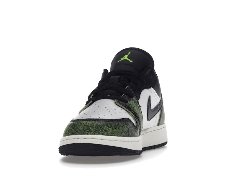 Jordan 1 Low Wear Away Electric Green (GS)