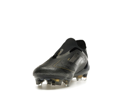 adidas F50 Elite Laceless FG Core Black Iron Metallic Gold Metallic