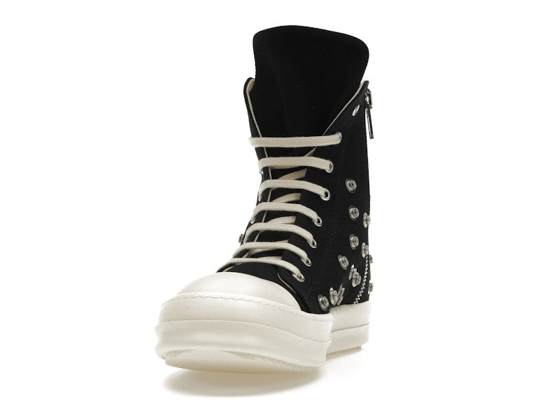 Rick Owens DRKSHDW Sneaks Studded Eyelets Black Milk