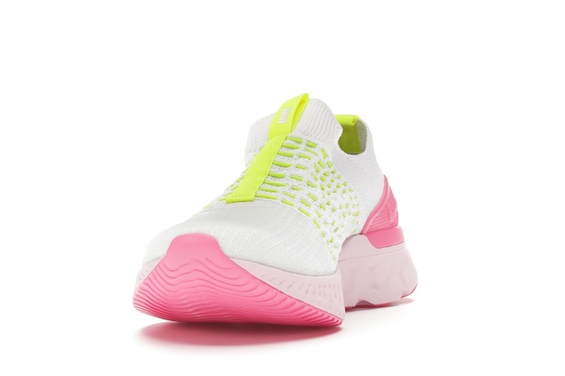 Nike React Phantom Run Flyknit 2 White Volt Pink Glow (Women's)
