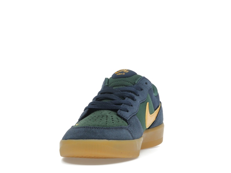 Nike SB Force 58 Midnight Navy Fir Gum Light Brown University Gold