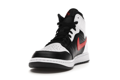 Jordan 1 Mid Black Chile Red White