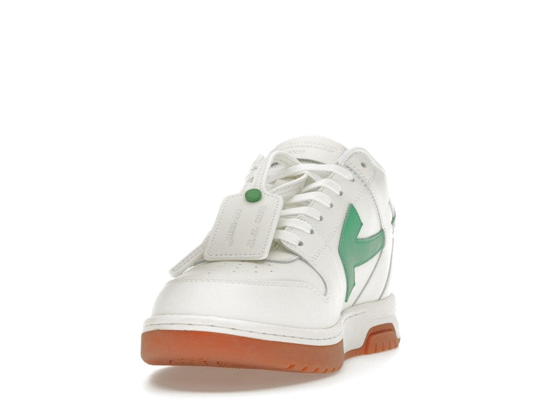 OFF-WHITE Out Of Office OOO Low Tops White Bright Green Brick Red
