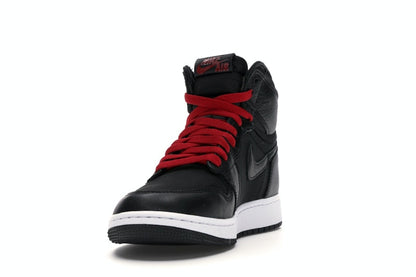 Jordan 1 Retro High Black Satin Gym Red Black (GS)