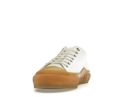 Burberry Logo Detail Cotton Trainer White