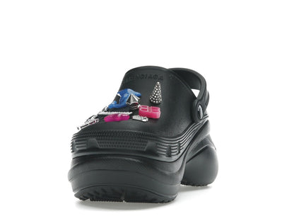 Balenciaga x Crocs Mule Black Multicolor Jibbitz (Women's)