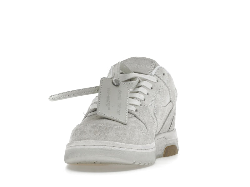 OFF-WHITE Out Of Office OOO Low Tops Vintage Suede Destressed White