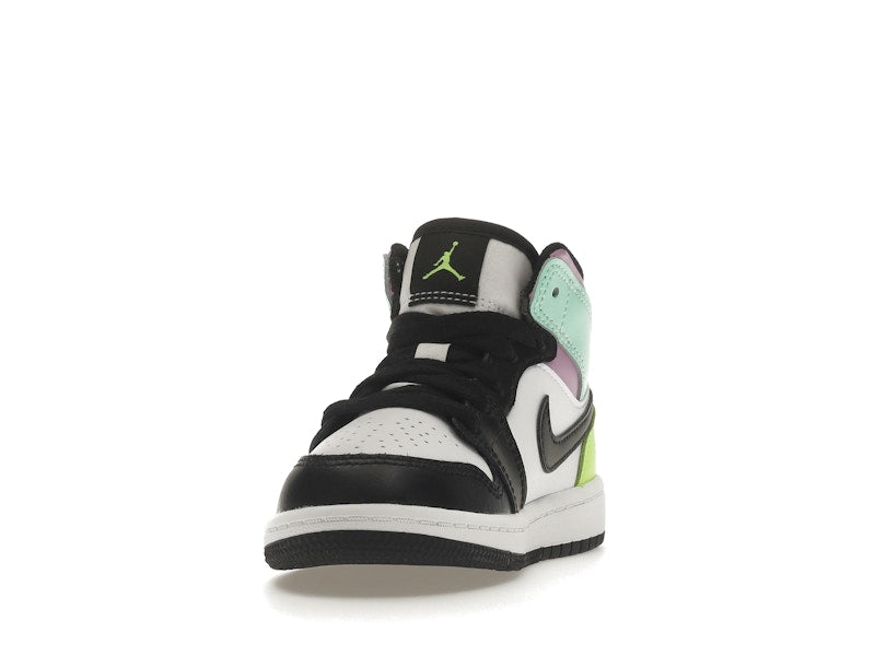 Jordan 1 Mid Pastel Black Toe (PS)