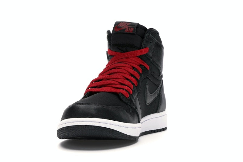 Jordan 1 Retro High Black Satin Gym Red