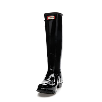 Hunter Original Tall Gloss Rain Boots Black (Women's)