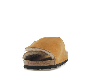 Birkenstock Solana Shearling Slide Stussy Caramel