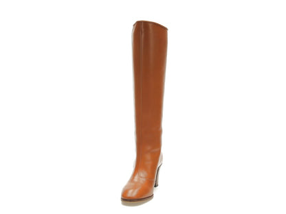 adidas x Gucci 73mm Knee-High Boots Cognac Leather