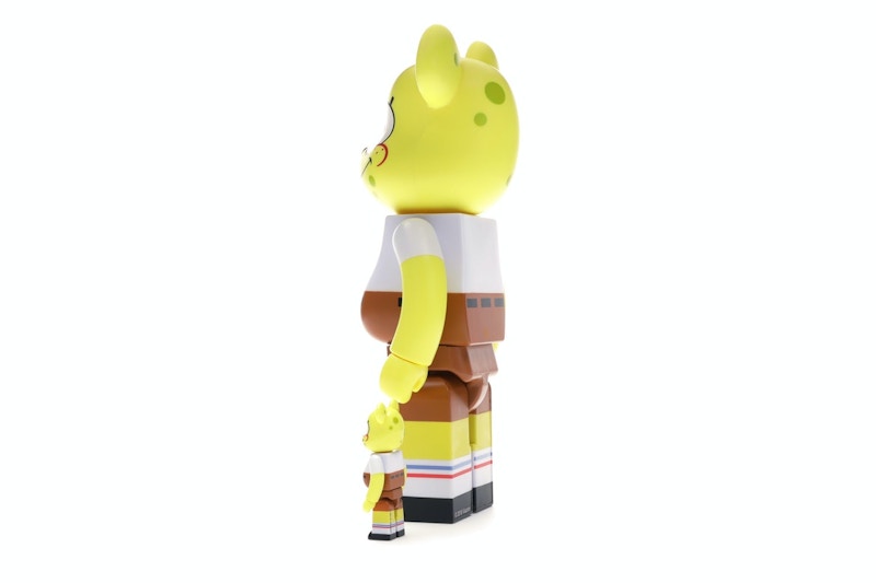 Bearbrick Spongebob 100% & 400% Set Yellow