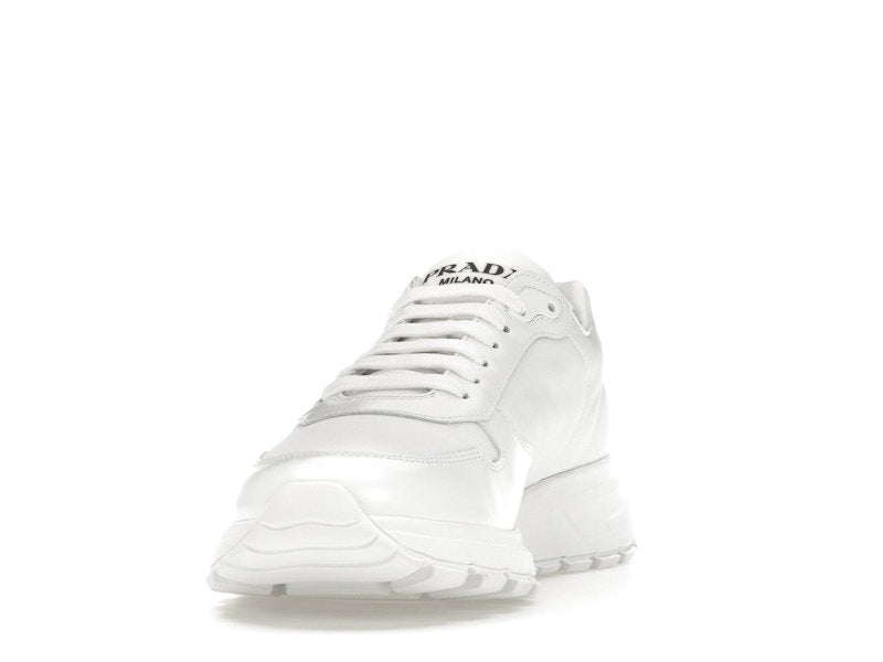 Prada PRAX 01 Sneakers Re-Nylon Brushed Leather White White