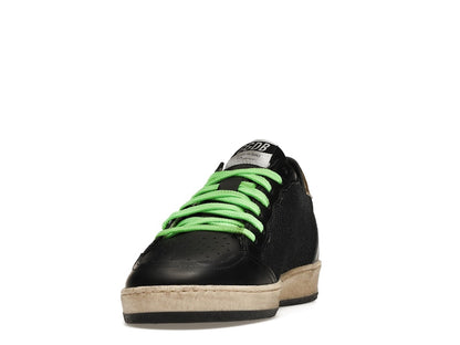 Golden Goose Ball-Star Low Black Fluorescent green