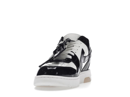 OFF-WHITE Out Of Office OOO Low Tops Patent Black White