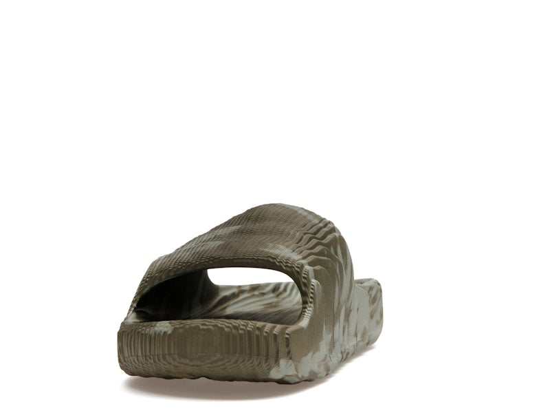 adidas Adilette 22 Slides Olive Strata Silver Green