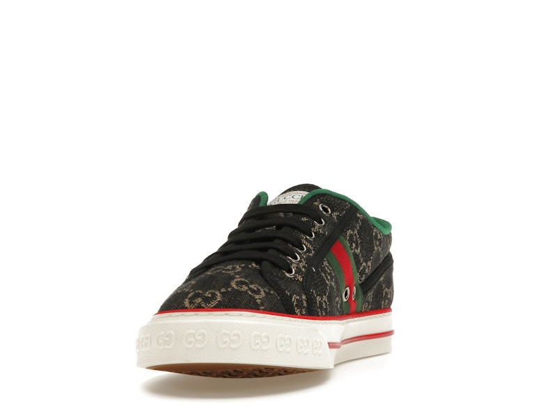 Gucci Tennis 1977 GG Logo Black Multi