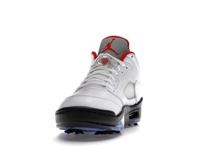 Jordan 5 Retro Low Golf Fire Red (Silver Tongue)