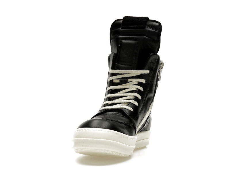 Rick Owens Strobe Geobasket High Black Milk