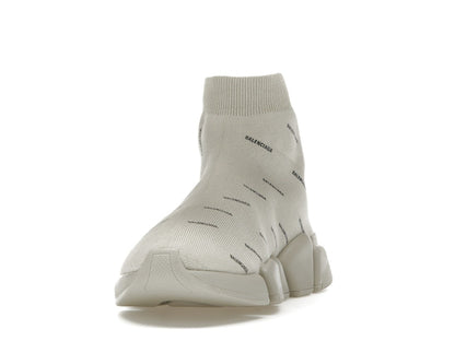 Balenciaga Speed Trainer 2.0 All Over Logo Beige