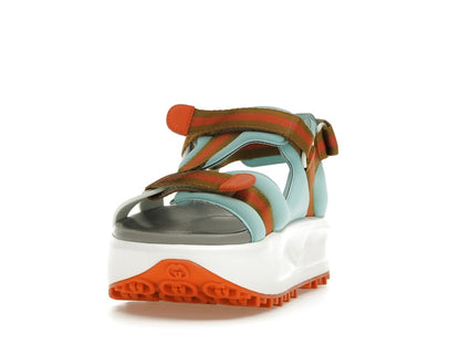 Gucci Colour Block Platform Sandal White Blue Orange (Women's)