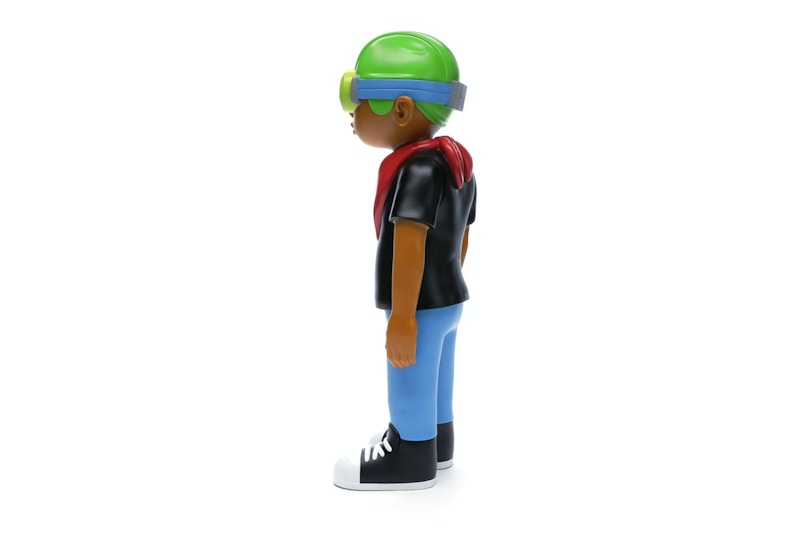 Hebru Brantley x Mindstyle Fly Boy Black Tee Vinyl Figure Multi