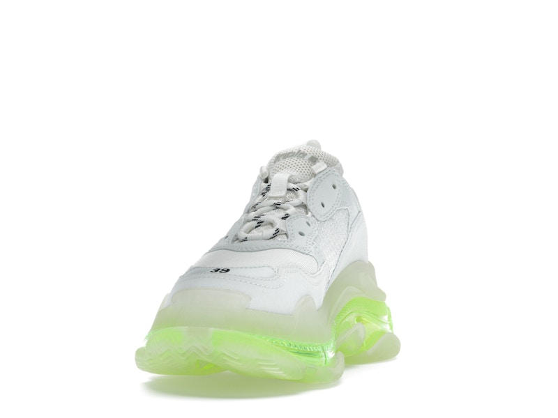 Balenciaga Triple S Clear Sole White Fluo Yellow (Women's)