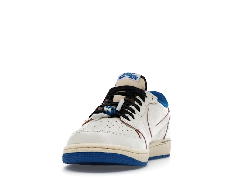 Jordan 1 Retro Low OG SP Fragment x Travis Scott Sail Military Blue
