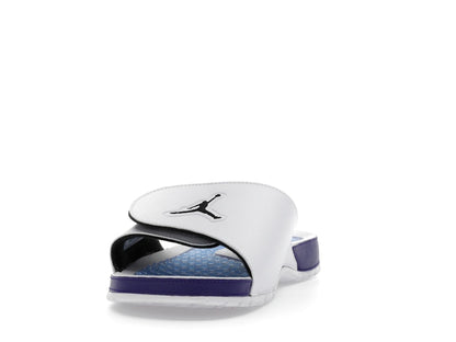 Jordan Hydro 5 Retro Slide White New Emerald Grape Ice Black