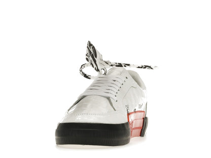 OFF-WHITE Vulc Low Croco Leather White Black