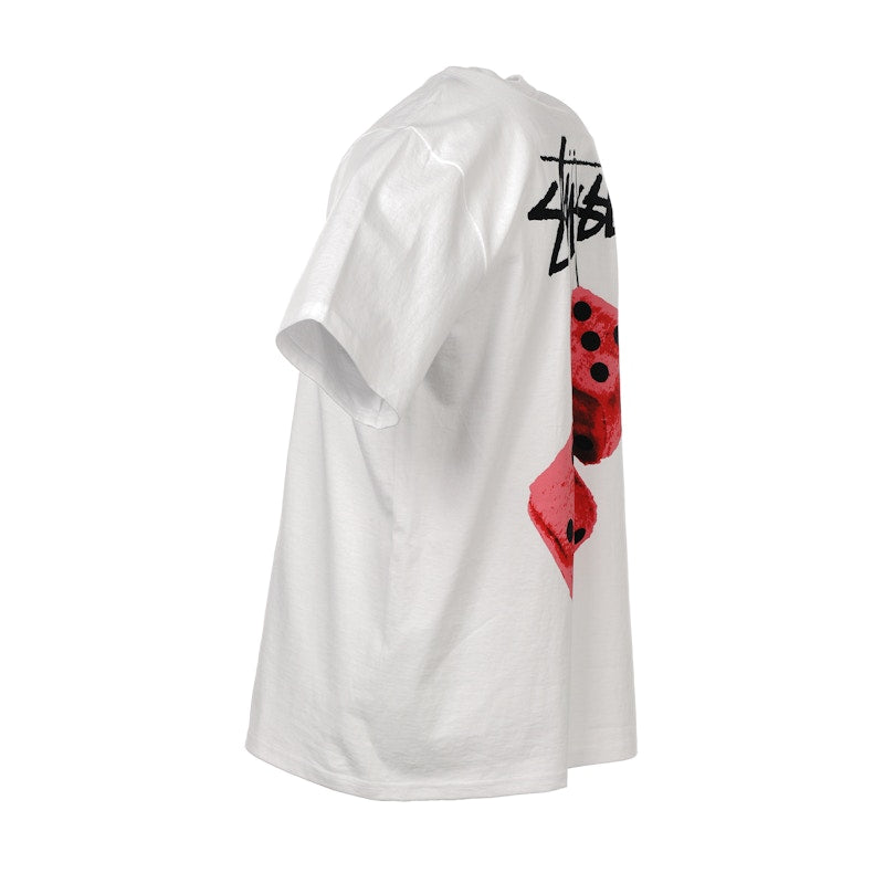 Stussy Fuzzy Dice Tee White