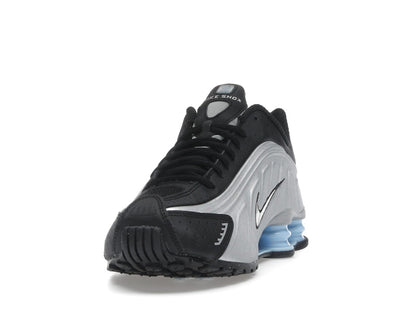 Nike Shox R4 Metallic Silver Black Psychic Blue
