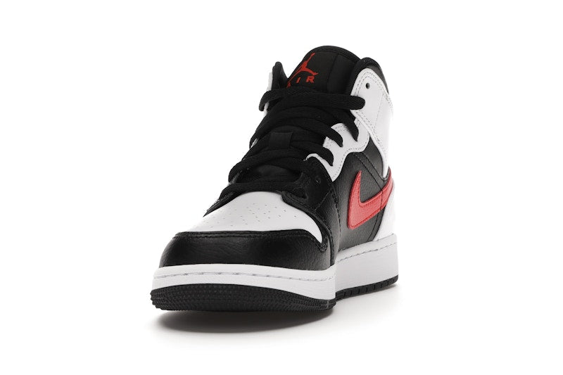Jordan 1 Mid White Black Chile Red (GS)