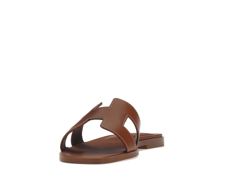 Hermes Oran Sandal Gold Box Calfskin Leather