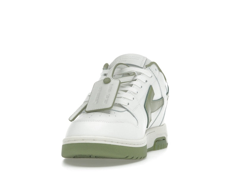 OFF-WHITE Out Of Office OOO Low Tops White Sage