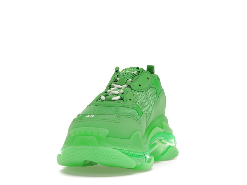 Balenciaga Triple S Clear Sole Bright Green