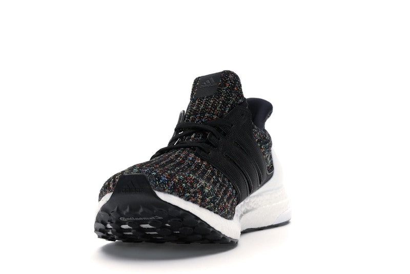 adidas Ultra Boost 4.0 Black Multi-Color White Heel Cage