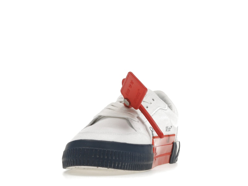 OFF-WHITE Vulcanized Low White Blue Canvas