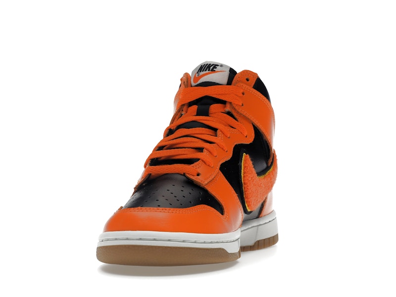 Nike Dunk High Retro Chenille Swoosh Safety Orange