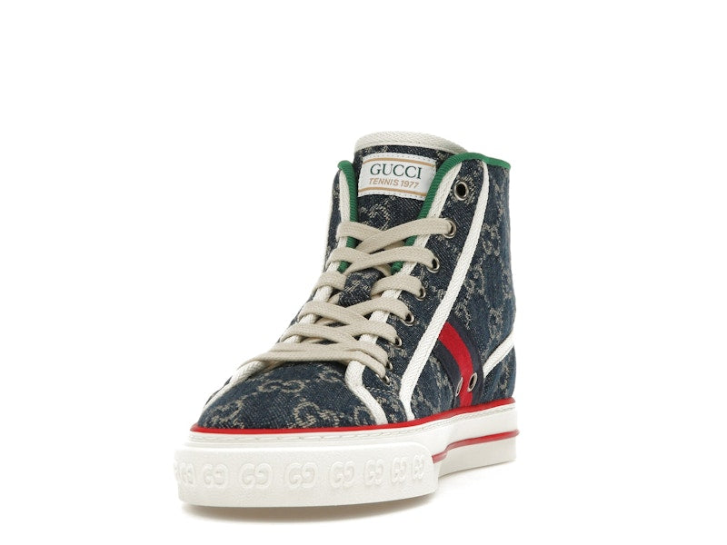 Gucci Tennis 1977 High Top Denim GG Print (Women's)