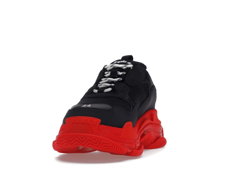 Balenciaga Triple S Black Red Sole