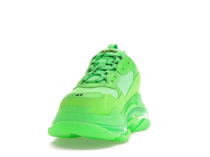 Balenciaga Triple S Neon Green Clear Sole