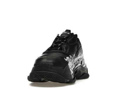 Balenciaga Triple S DIY Metal Artwork Black