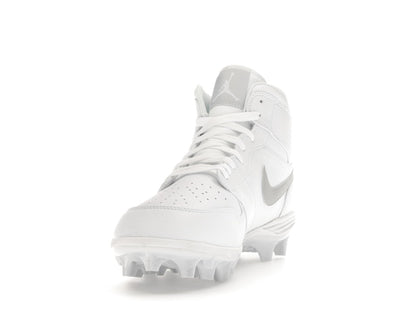 Jordan 1 Mid TD Cleat White Grey Fog