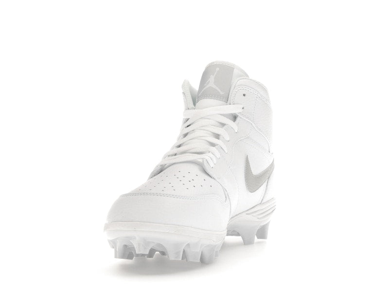 Jordan 1 Mid TD Cleat White Grey Fog