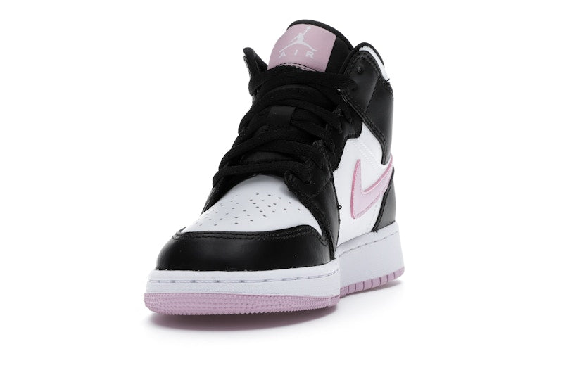 Jordan 1 Mid White Black Light Arctic Pink (GS)