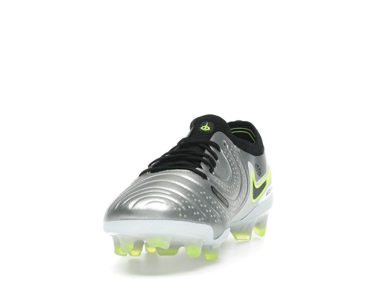 Nike Tiempo Legend 10 Elite FG Metallic Silver Volt Black