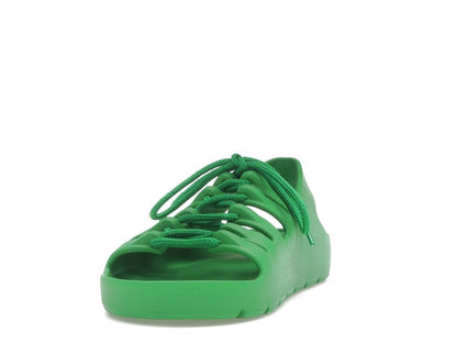 Bottega Veneta Jelly Lace Up Sandal Green