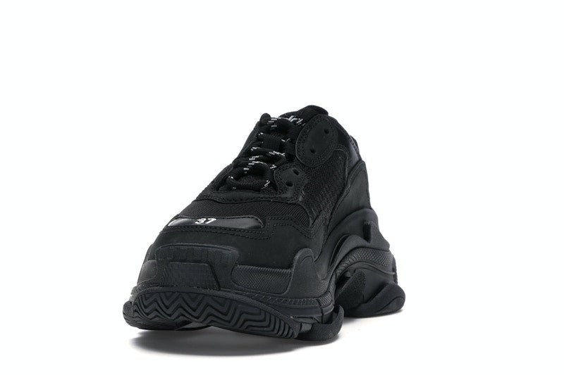 Balenciaga Triple S Triple Black (2018) Reissue Nondistressed (Women's)